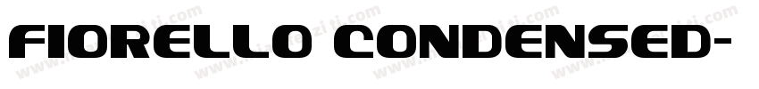 Fiorello Condensed字体转换